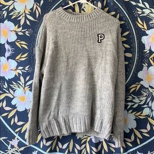 pink by victoria’s secret boyfriend crew sweater